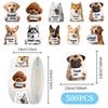 Adorable Puppy Cat Design 500Pcs Thank You Stickers, Ideal for Supporting Small Businesses, Envelope Packaging Seals