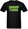 Men's Swamp Thing Logo T Shirt Black
