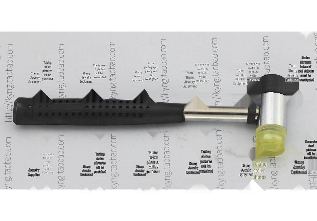 Steel Pipe Handle Rubber Mallet with Replaceable Nylon Head