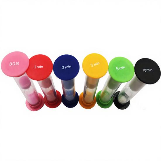 

6 Pcs Sand Timer Colorful Hourglass Sandglass Sand Clock Timers Set for Brushing Children s Teeth Cooking Game School Office E