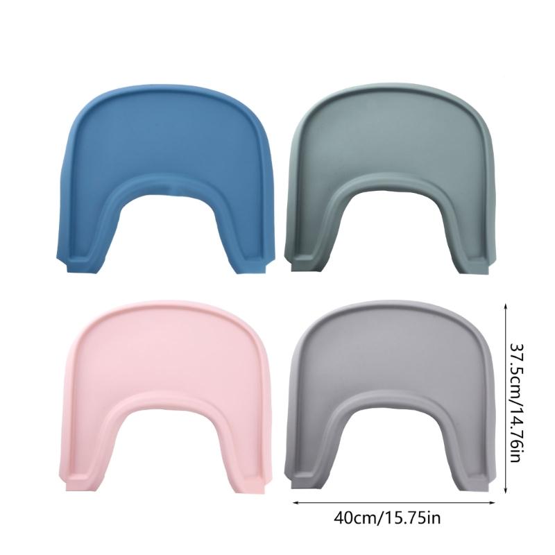 Non Slip High Chair Tray Silicone Mat Hassle Free Feeding Solution Protective Cushion Pad Solid for Stokke High Chairs