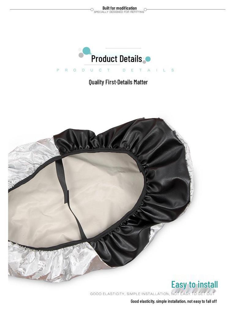 Vanntett motorsykkelsetetrekk i skinn - Varmeisolert, sklisikkert, soltett for alle årstider, elektrisk scooter/batteribil.