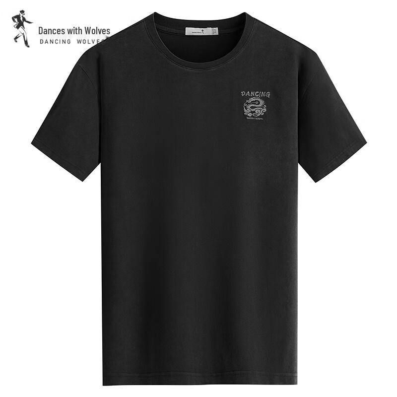 Septwolves Dragon Embroidered Men s Short Sleeve T-Shirt 50