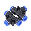 PE Air Connectors 4mm 6mm 8mm 10 12MM Pneumatic Fitting Quick Connect Slip Lock Tee 3Way Plastic Pipe Water Hose Tube Connector
