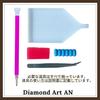 AN-diamond art Diamond Art [Frame Print] AN-diamond art Kit Flower Rose A3 Cross Stitch Puzzle Handmade Color Bead Stone Painting Mosaic Art AM-99