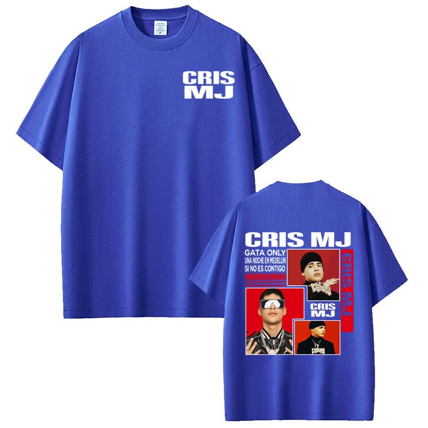 Rapper Cris Mj Tour 2026 Print Tshirts Men Women Clothes Loose Tshirts Shortsleeved Cotton Gothic Punk Oversized Tshirts