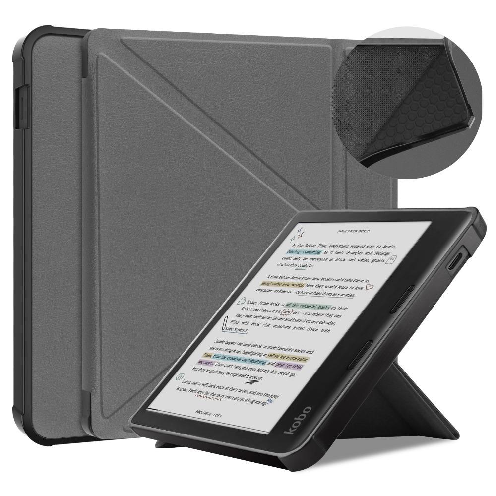 TPU Soft Y Shape Full Cover Case for Kobo Libra Colour Libra 2 E Reader Shockproof Anti Scratch Protective Shell