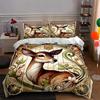 Deer Floral Art. Bedding Duvet Cover Sets Duvet Covers Pillowcases Gifts (1 * Duvet Cover 2 * Pillowcases, Without Duvet Insert)