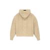 Fear of God Essentials FW23 Cable Knit Hoodie 'Gold Heather' Men's 192BT234393F
