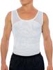 (Medium, White) - Esteem Apparel Original Men's Compression Shirt To Hide Gynecomastia Moobs Chest Slimming Body Shaper Undershirt