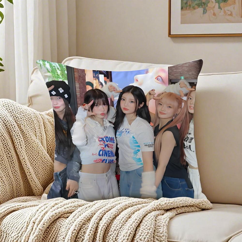 Kpop Trendy IIILLITS Cushion Cover Pillowcase Antidustmite Living Room Sofa Decor Cushion Room