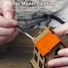 3/6 Feine Pinselgarnitur, Geeignet für Acrylmalerei, Modellbau-Details und Miniaturkunst | Präzisionsgefertigte Synthetik-Nylonborsten