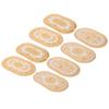 2 Stücke PVC Tischset Gold Tischsets Cup Coaster Pad Küche Restaurant Hochzeitsdekoration