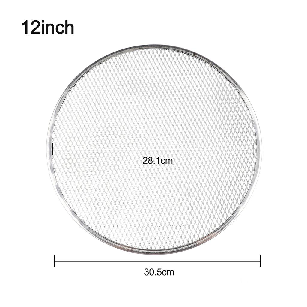 Commercial Style Aluminum Mesh Pizza Screen for Home Oven Baking Tasks