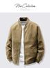Men's Loose-Fit Corduroy Baseball Jacket - Spring/Autumn Casual Versatile Plus Size
