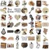 10/30/50PCS Vintage Dark Collage PVC Sticky Sticker Aesthetic Stationery DIY Decoration Scrapbooking School Supplies