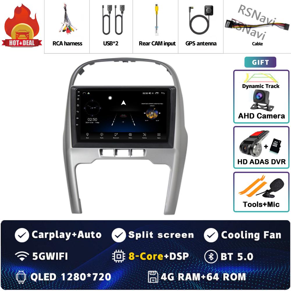 Android 14 Carplay Auto For Chery Tiggo 3 2009-2013 Car Radio DSP 4GWIFI GPS Navigation Player Multimedia Srereo Video 360Camera