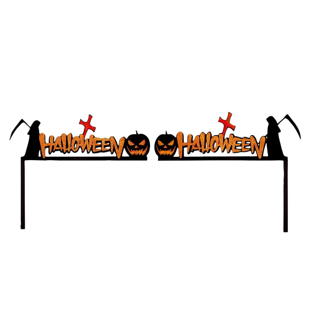 Halloween Dörrkarmdekoration, fladdermöss, pumpor, spindelnät, dörr- och fönsterhörnskylt, Halloween Heminredning, hörnstickers