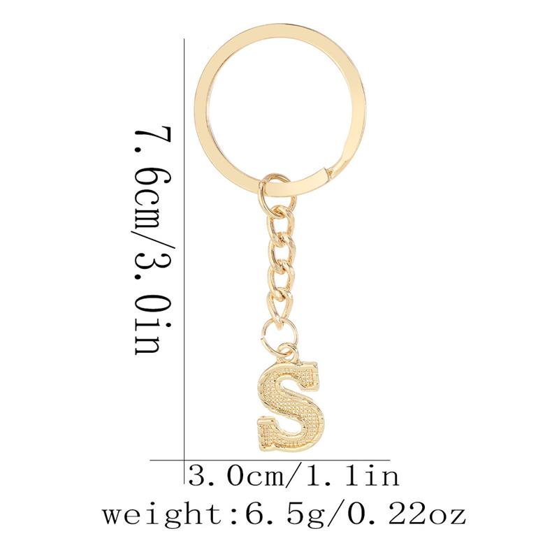 26 Alphabet Schlüsselanhänger Initial Schlüsselanhänger Zubehör Anhänger für Geldbörse Rucksack Handtasche Charms