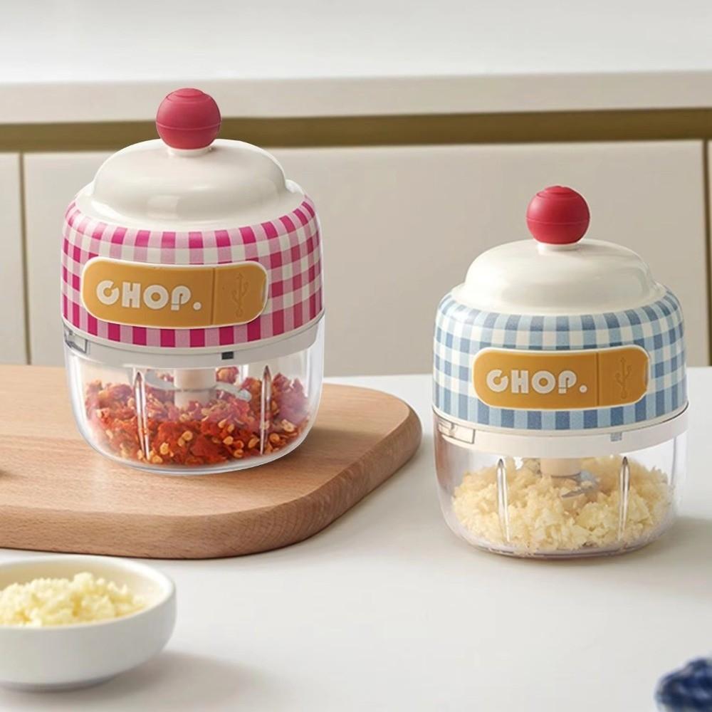 Detachable Electric Garlic Chopper Multifunctional Handheld Garlic Crusher Food Preparation