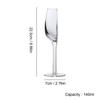 Creative Wine Glass 140ml Half Shape Crystal Glass Cups with Stem Portable Wine Cups for Birthday Party Tableware Christmas Gift