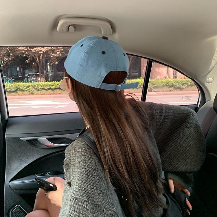 Adjustable Womens Fashionable Cap Letter Embellished Trendy Cotton Beanie