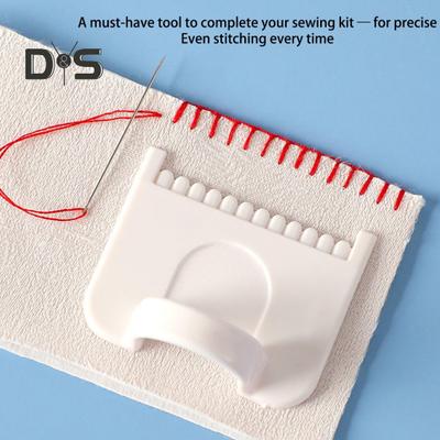 3 Pcs Thumb Sewing Template Hand Sewing Seam Guide Finger Overlock Ruler with Scale Quilting Tool for Equal Stitches DIY Embroidery Leather Crafts