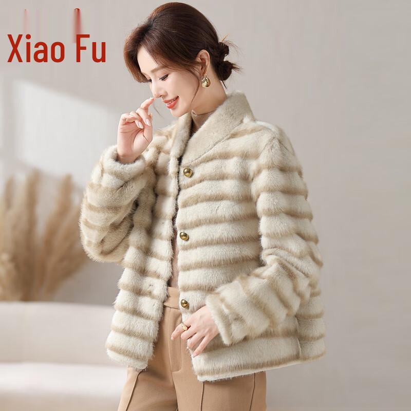 Женское зимнее пальто из искусственного меха норки Xiaofu M