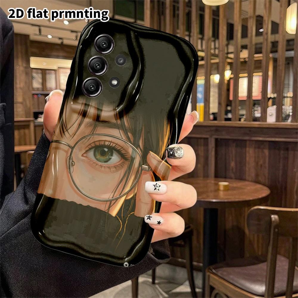 Phone case: 2D flat, suitable for Samsung Galaxy A34 A35 M05 M06 S20 S22 S21 FE Plus 5G, cartoon-style girl, perfect holiday gift for Christmas and Ha