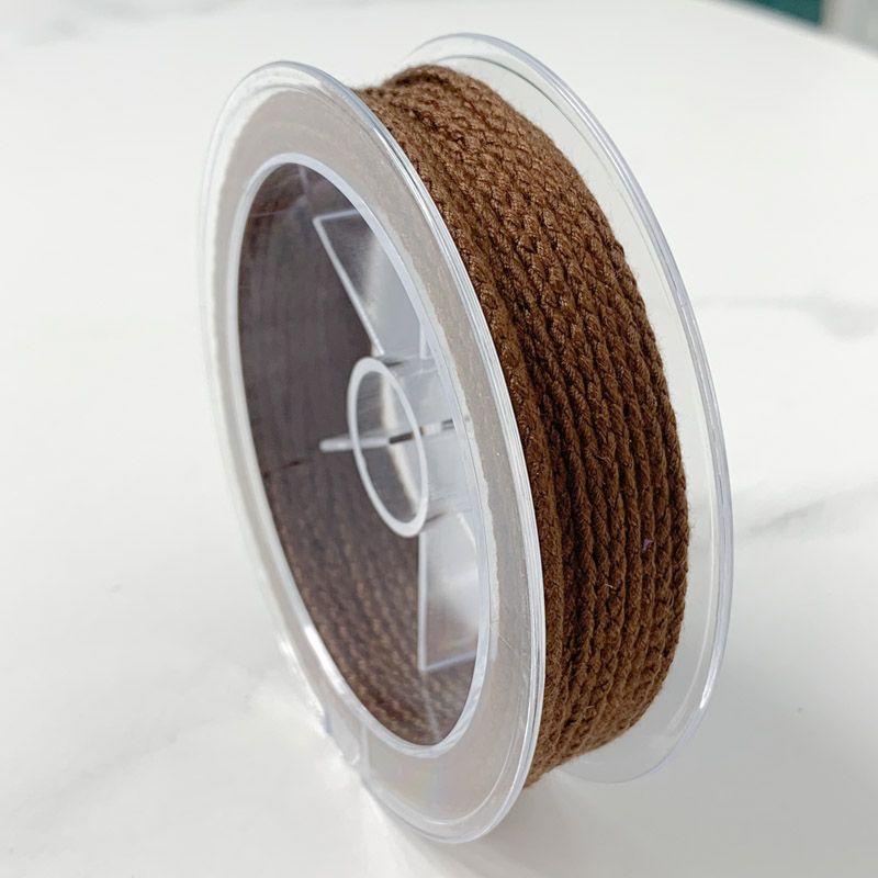 

Новый 25-цветный плетеный браслет-подвеска из хлопковой нити Brown