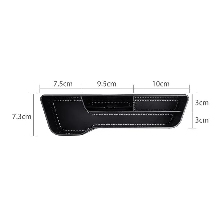 Autoaufkleber 2025 Neu Tesla Autositz-Spalt-Organizer PU-Leder-Tasche Auto-Aufbewahrungs-Organizer Für Tesla Model 3 Model X Y Style Road