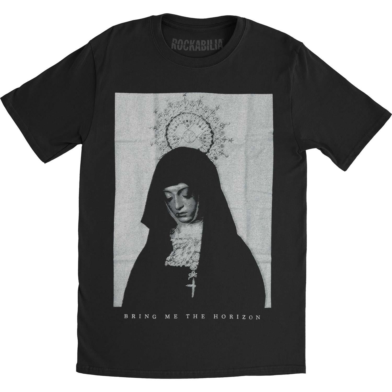 Men s Bring Me The Horizon Nun Slim Fit T-shirt Small Black M