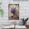 2D Flat, 1pc, Lavender Vintage Metal Sign, Aluminium Hanging Painting, Plaque Decorative Wall Art, Indoor/Outdoor Decor