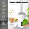 Electric Milk Frother 4-in-1 400W 580ml/19.61oz Hot and Cold Milk Foamer Silent Operation Anti Slip Stainless Steel Milk Steamer