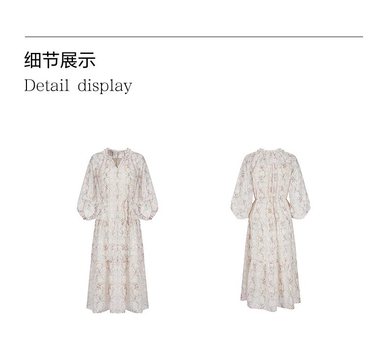 Honey Flower Skirt Jiuzi Anna Kou Romantic Holiday Style Scissors Flower Waist Dress for Women 2025 Spring New Style