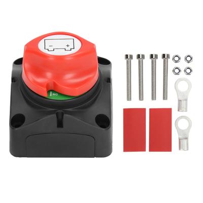 Battery Switch Disconnect Isolator 275A Battery Power Cut Master Switch With M10 Terminal Heat Shrink Tube 12‑36V DC