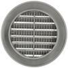 Grille D'aération - KOTARBAU - Rond - Argent Satin - Diamètre 60 Mm - Moustiquaire