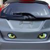 2 Stück Autoaufkleber 3D Stereo Reflektierende Katzenaugen Autoaufkleber Kreative Rückspiegelaufkleber Abziehbilder Universelle Augenaufkleber