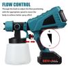 1500W 88VF 3 Nozzle Size 1000ml Electric Spray Gun Flow Control Airbrush For 18V Battery Household Electric Paint Sprayer