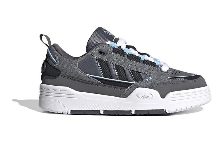 Adidas Originals Adi2000 J Comfortable Abrasion Resistant Abrasion Resistant Low top Skateboard Shoes Gray Black IG7495