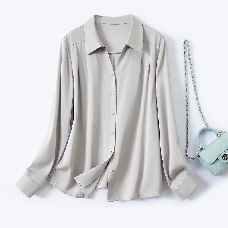 Women's Premium Mulberry Silk Long-Sleeve Blouse