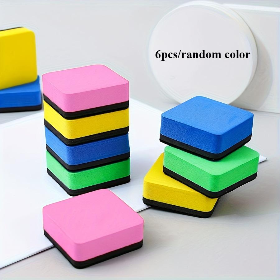 

Colorful Whiteboard Dry Erasers - 4 Vibrant Colors,Sponge Rubber Erasers for Classroom, Home, and Office Use, School Supplies