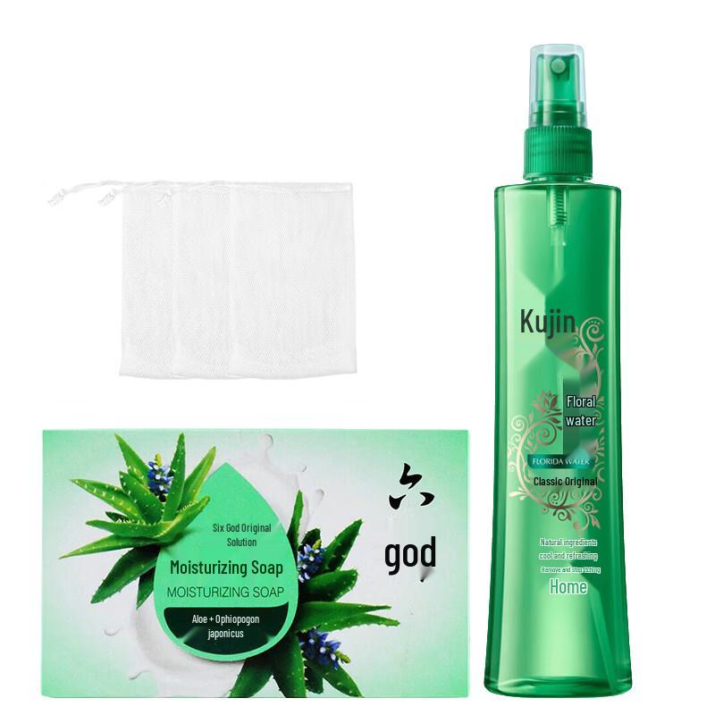 

Liùshén Moisturizing Soap & Floral Water Set