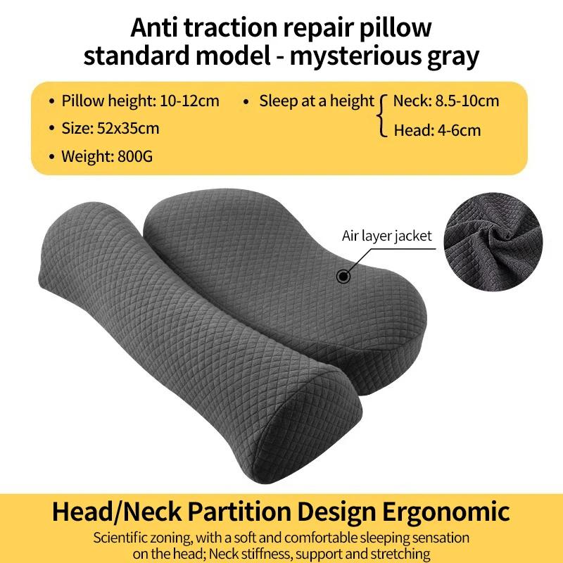 Cervical Pillow, Memory Foam Contour Pillow, Bed Pillows for Side Sleeper Ergonomic Orthopedic Sleeping Pillow