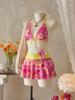 Chic European & American Print Bikini Three-Piece Swimsuit Set