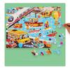 100pcs Wooden Puzzle Toys for Children Montessori Toy Space Jigsaw Puzzle Early Education Logical Thinking Training Puzzle Game