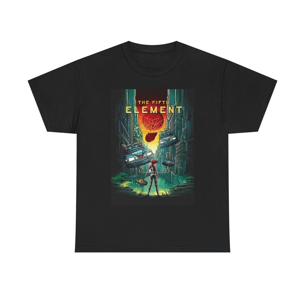 The Fifth Element Tshirt Retro Movie Poster Unisex Heavy Cotton Tee Unisex T-Shirt XXL