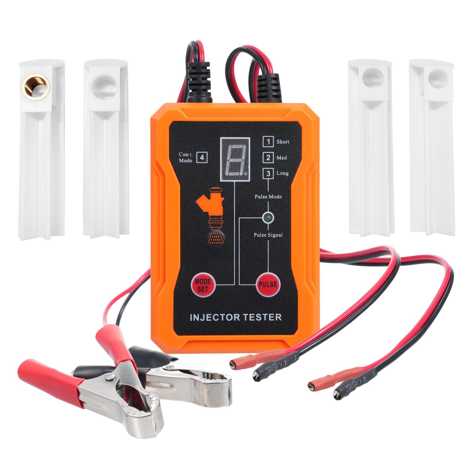 

Универсальный набор инструментов для проверки и очистки топливных форсунок, 8 импульсных режимов, с 4 очистителями форсунок белый