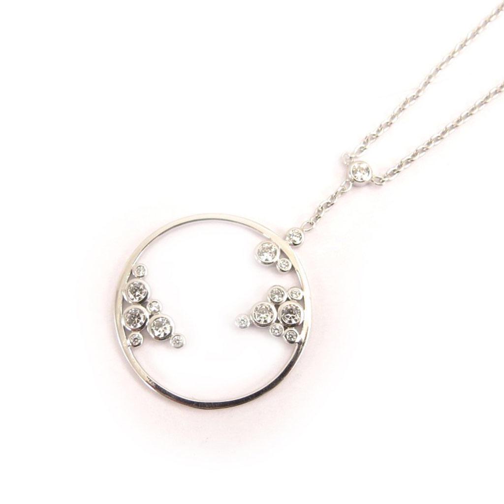 Altesse [L0184] - Collier Argent 'Déesse' blanc