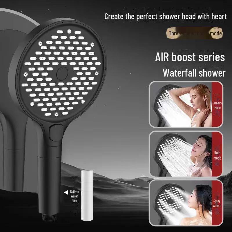 Vysokotlaká sprchová hlavice s velkým 15cm panelem a filtrem